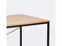 Escritorio mesa industrial 150x60 madera acero para estudio y oficina Wootop