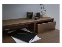 Online Escritorio moderno con almacenaje madera nogal SEKRET Escritorio Tradicional