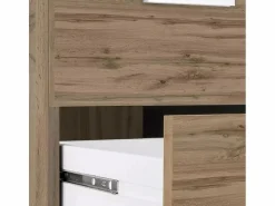 Web furniture Escritorio moderno de madera 3 cajones New Selina WD