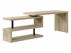 Clearance Vente-unique Escritorio modular MDF color roble tablero 360° - NICEPHORE II Color natural claro