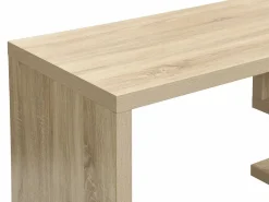 Clearance Vente-unique Escritorio modular MDF color roble tablero 360° - NICEPHORE II Color natural claro