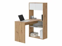 Best Calicosy Escritorio multiposición con biblioteca - L108 cm Beige