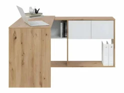 Best Calicosy Escritorio multiposición con biblioteca - L108 cm Beige