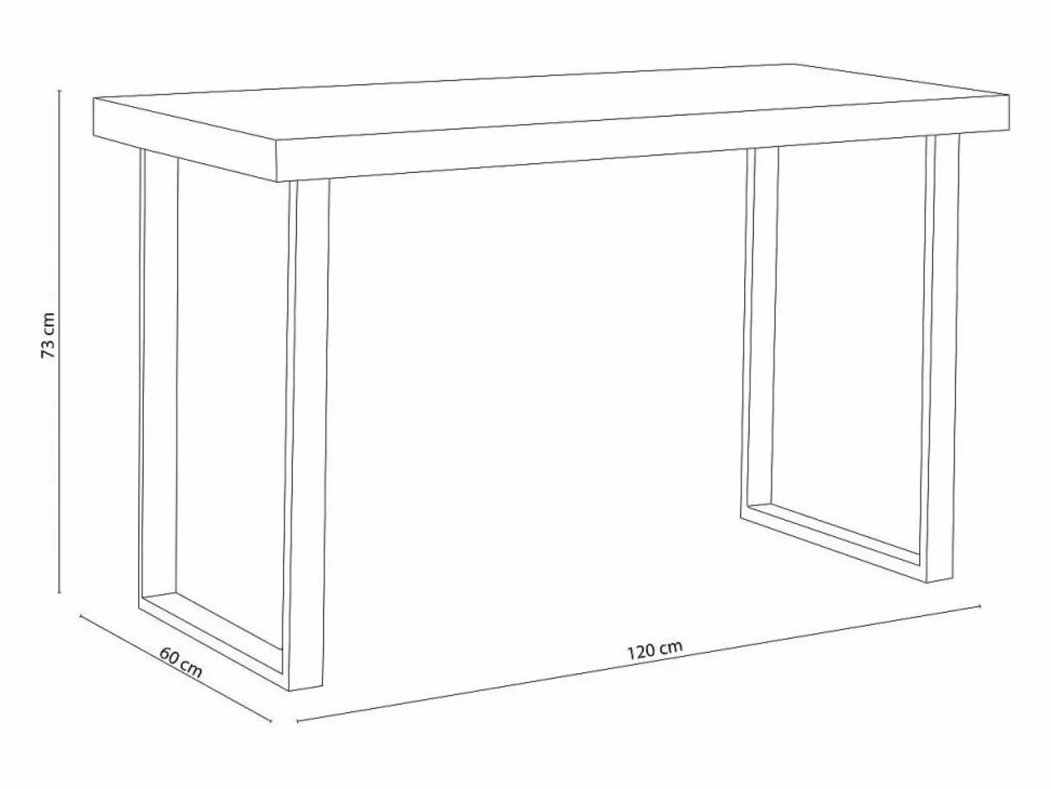 Online Escritorio Natural diseño nórdico Nordish/blanco 73x120x60 cm Adec Consola Escritorio