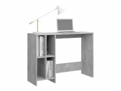 Outlet Clicnbuy Escritorio notebook contrachapado hormigón 102,5x35x75 cm Gris