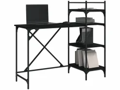 Sale Escritorio para ordenador con estantes 120x47x109 cm ES361302 Negro