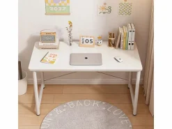 Discount ESCRITORIO PARA ORDENADOR JUVENIL MESA BLANCA MODERNA GRANDE 100 CM Mesa De Ordenador