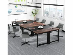 Online Escritorio para portátil, mesa, escritorio de estudio para oficina en casa, estación de trabajo para oficina, dormitorio, fácil de montar, 160 x 80 x 75 cm (marrón rústico + negro) Mesa De Ordenador