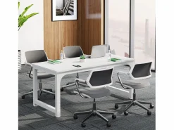 Hot Tribesigns Escritorio para portátil, mesa, mesa de estudio para teletrabajo, puesto de trabajo para oficina, dormitorio, fácil montaje (, 160 x 80 x 75 cm) Blanco