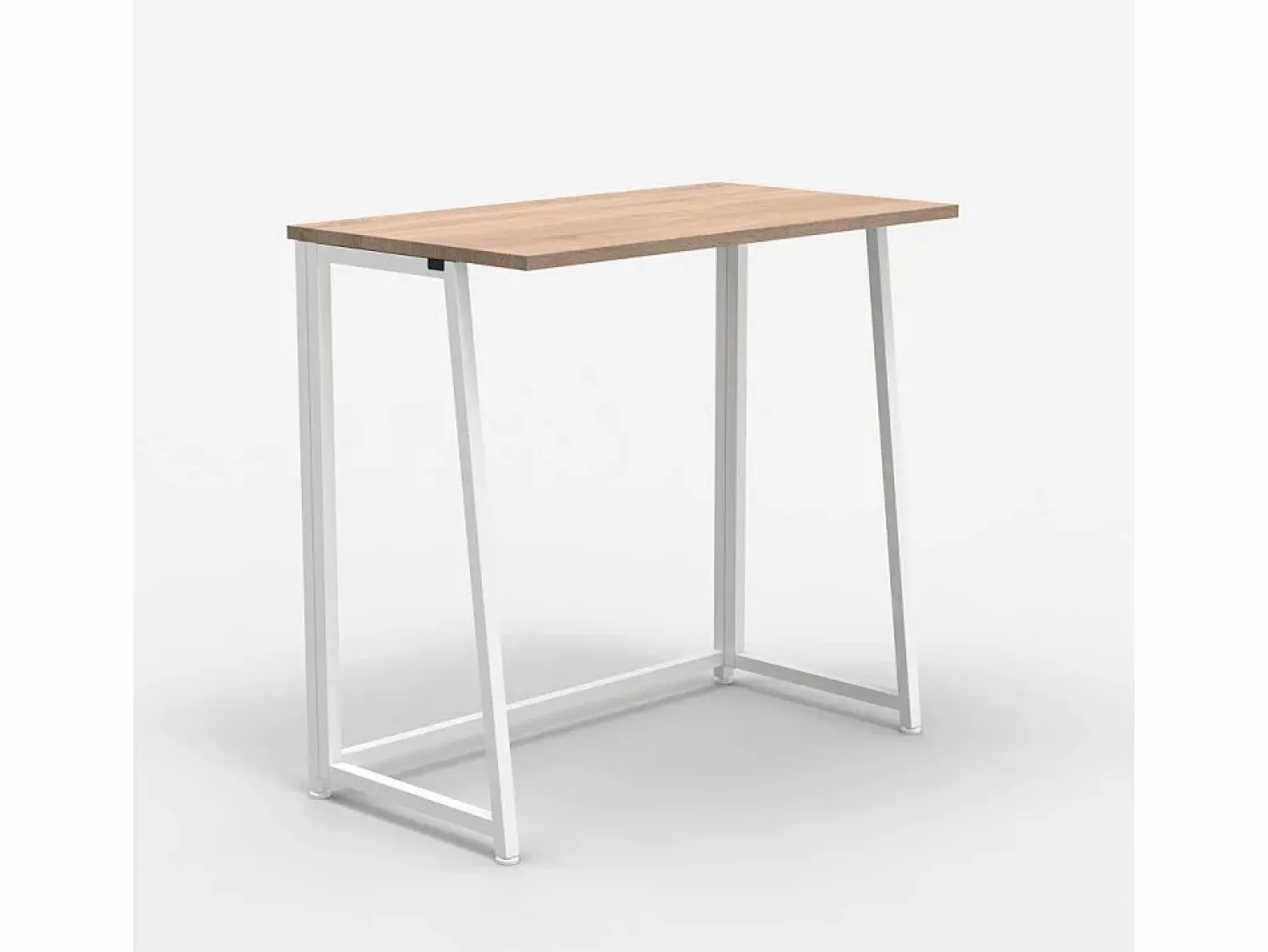 Discount Escritorio plegable compacto blanco y de madera 80x45x75 Wolly W Multicolor