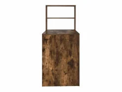 vidaxl Escritorio Roble ahumado 113 x 54 x 120 cm Madera de ingeniería