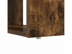 vidaxl Escritorio Roble ahumado 113 x 54 x 120 cm Madera de ingeniería