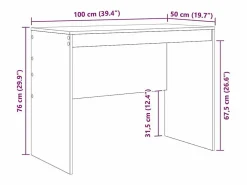 New Escritorio Roble artesanal 100 x 50 x 76 cm Escritorio Secreter