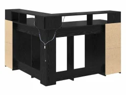 Clicnbuy Escritorio Roble 130 x 130 x 91 cm Madera contrachapada