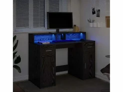Sale vidaxl Escritorio Roble 120 x 55 x 91 cm Madera contrachapada Negro