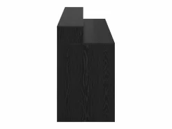 vidaxl Escritorio Roble 200 x 55 x 91 cm Madera contrachapada Negro