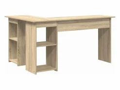 Clicnbuy Escritorio Roble Sonoma 142 x 102 x 73 cm Madera contrachapada