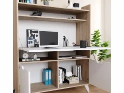 Outlet Vicco Escritorio secretario sonoma 110x45x140 berdi Color natural claro