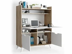 Outlet Vicco Escritorio secretario sonoma 110x45x140 berdi Color natural claro