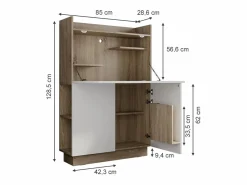 Vicco Escritorio secretario sonoma 85x27x118.9 alena