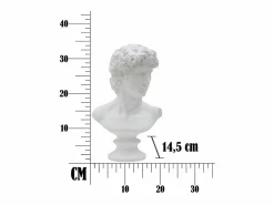 Clearance Escultura clásica decorativa de medio busto en poliresina h34cm Man Estatua