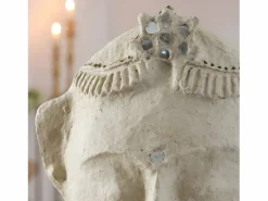 Sale Made In Meubles Escultura de busto de mujer en papel maché Ambroise - Obra de arte contemporánea e intemporal Blanco
