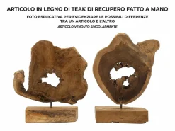 Online Escultura de madera de teca hecha a mano estilo étnico Bintang Marru00f3n