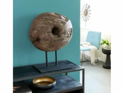 Sale Escultura de madera y metal Fannie - Elegancia y sofisticación para tu interior Estatua