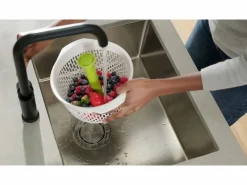 Outlet Escurridor giratorio de ensaladas Spindola™ para fregadero, rápido y eficiente para escurrir lechugas y vegetales Materiales Y Utensilios De Cocina