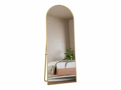 Espejo arqueado de cuerpo entero, 162 x 53 cm, de pared, para salón,