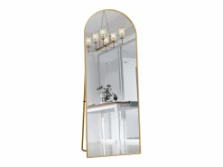 Discount Espejo arqueado de cuerpo entero - 53 x 162 cm Espejo de pie arqueado grande de cuerpo entero - Espejo de tocador para sala de estar, Espejo