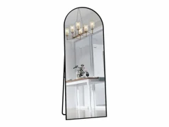 Espejo arqueado de cuerpo entero, 162 x 53 cm, de pared, para salón, color