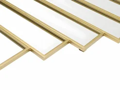 Best OZAIA Espejo art decó de metal GALICE - Ancho 90 x Alt. 120 cm - Dorado