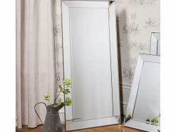 Sale OZAIA Espejo DARCY - madera de eucalipto - 50 x 170 cm - Plateado