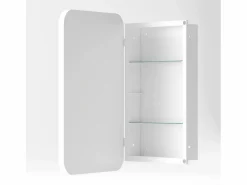 Espejo de baño - Mueble con espejo - Estante regulable - 76 x 51 cm -