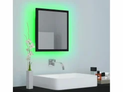 vidaxl Espejo de baño acrílico brillo 40x8,5x37 cm