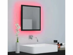 Online Espejo de baño acrílico brillo 40x8,5x37 cm ES162411 Accesorios De Cuarto De Baño|Espejo De Cuarto De Baño