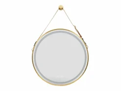 Fativo Espejo de baño LED redondo con 3 colores regulables antivaho 60x60cm