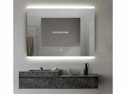 AHD Espejo de baño led retroiluminado de 90x70cm antivaho Krona L