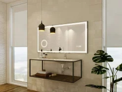 Hot Espejo de baño luminoso estilo contemporáneo 120x60 cm - AITANA Espejo De Pared|Espejo
