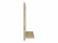 Espejo de baño madera contrachapada color roble 40x10,5x37 cm ES389723