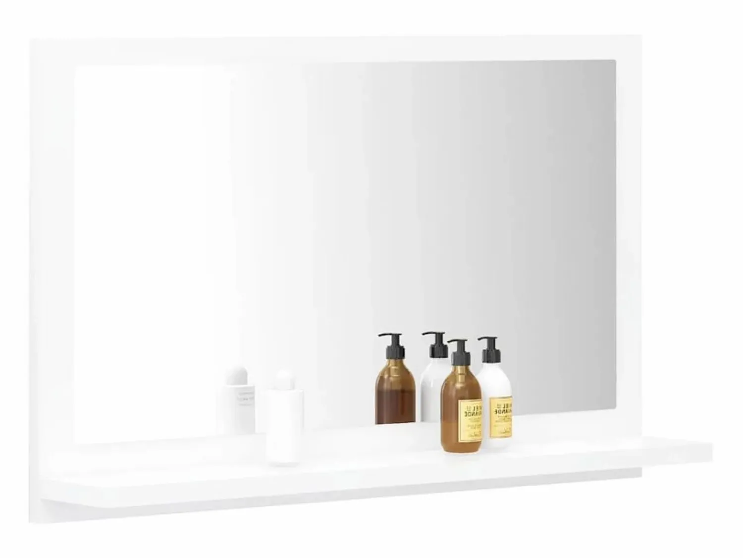 Discount Espejo de baño madera contrachapada 60x10,5x37 cm ES209204 Blanco