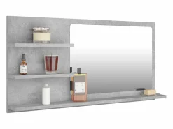 Sale Espejo de baño madera contrachapada hormigón 90x10,5x45 cm ES103386 Accesorios De Cuarto De Baño|Espejo De Cuarto De Baño