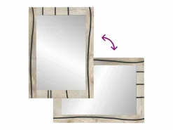 Espejo de baño Marrón, plata 50 x 70 x 30 cm
