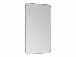 Sale OZAIA Espejo de baño rectangular con borde , 50x80cm, DEMETRIA Dorado