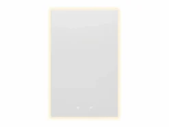 New Espejo de baño rectangular con luz antivaho - 50 x 80 cm - MASUA Accesorios De Cuarto De Baño|Espejo De Cuarto De Baño