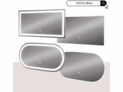Sale Vicco Espejo de baño vidrio 100x50x2.8 miral Transparente