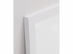 Discount DECOWOOD Espejo de madera color de 90x90cm - LISBOA - Blanco