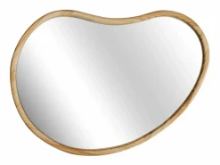 Hot Sweeek Espejo de madera de abeto decorativo de pared, 85cm natural Color natural claro
