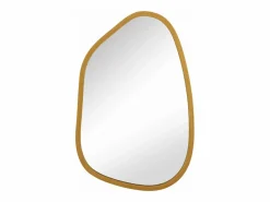 Hot Helloshop26 Espejo de pared asimétrico 80 x 58 cm dorado 03_0007903 Amarillo